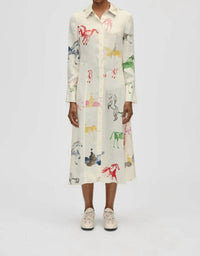 Stine Goya - Front Placket Midi Polo Midi Dress