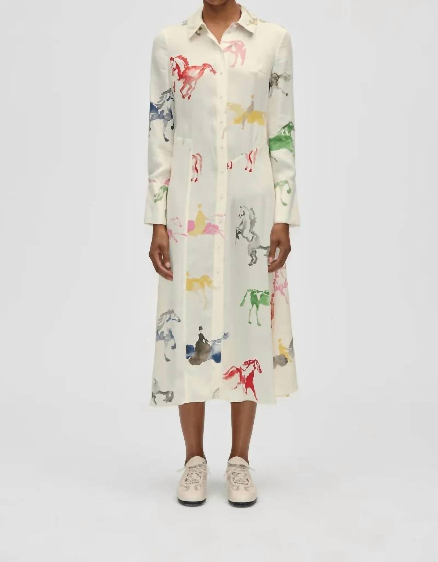 Stine Goya - Front Placket Midi Polo Midi Dress