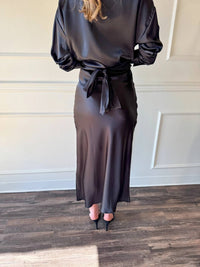 Glam - Satin Midi Skirt