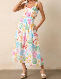 Illa Illa - Tropics Cutout Midi Dress