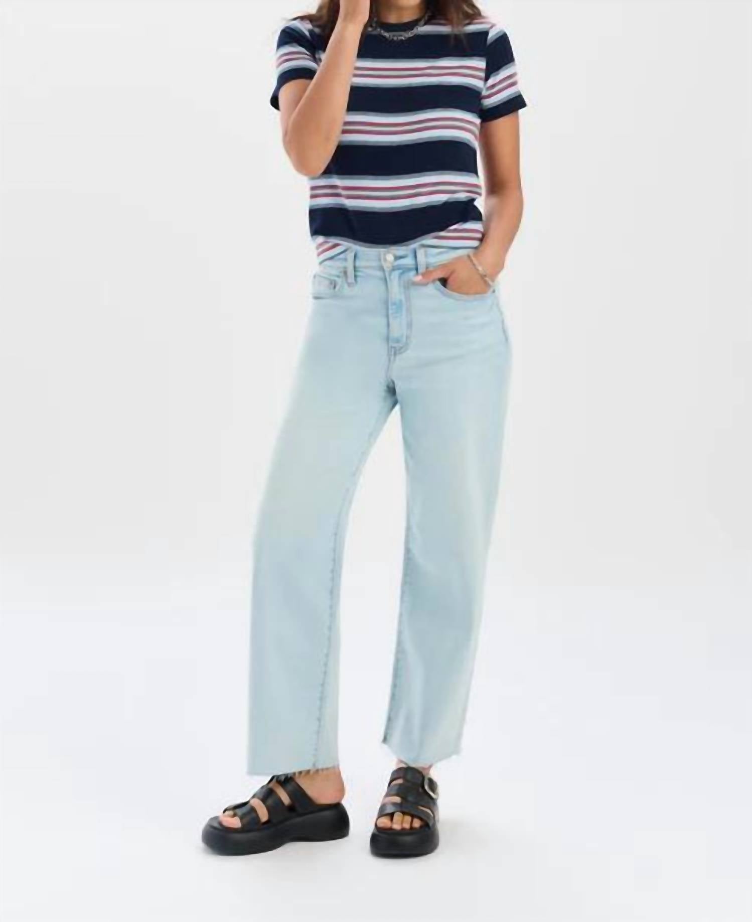 Daze - Pleaser High Rise Wide Ankle Jeans