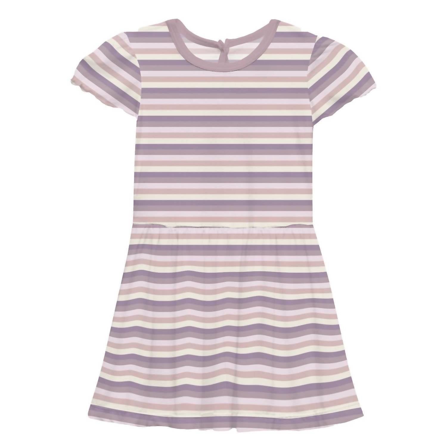 Kickee - Girls' Flutter Sleeve Twirl Dress