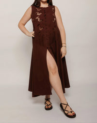 Tach - Sally Cutwork Maxi Dress