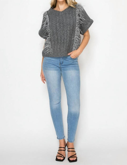 Joh - Sonya Knitted Sweater With Feathers