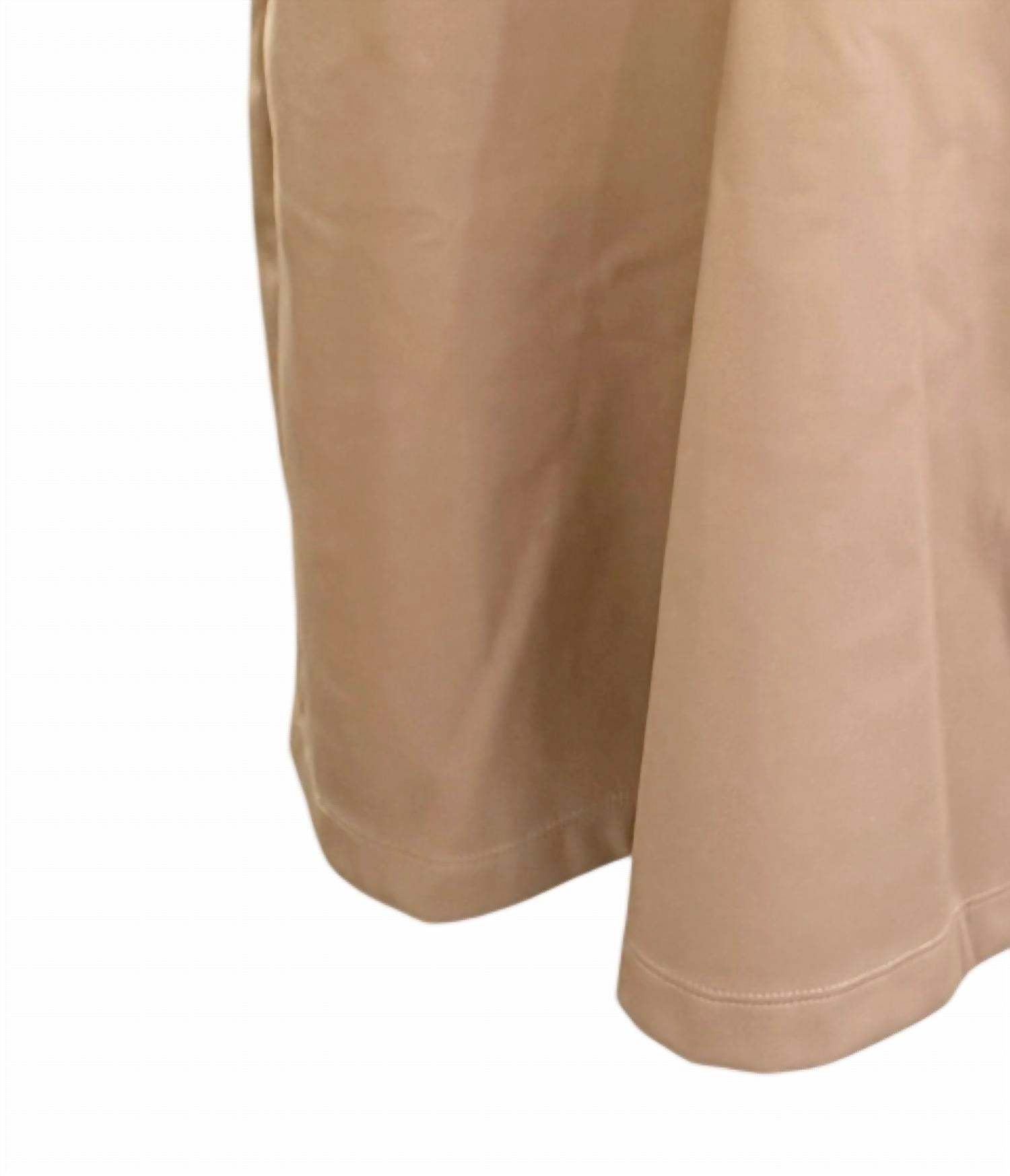 MELISSA NEPTON Women's Lauryn Mini Dress in tan - women's dress - detail view