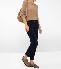 Brax Corduroy Chino Pants in navy - women's pants - view 4