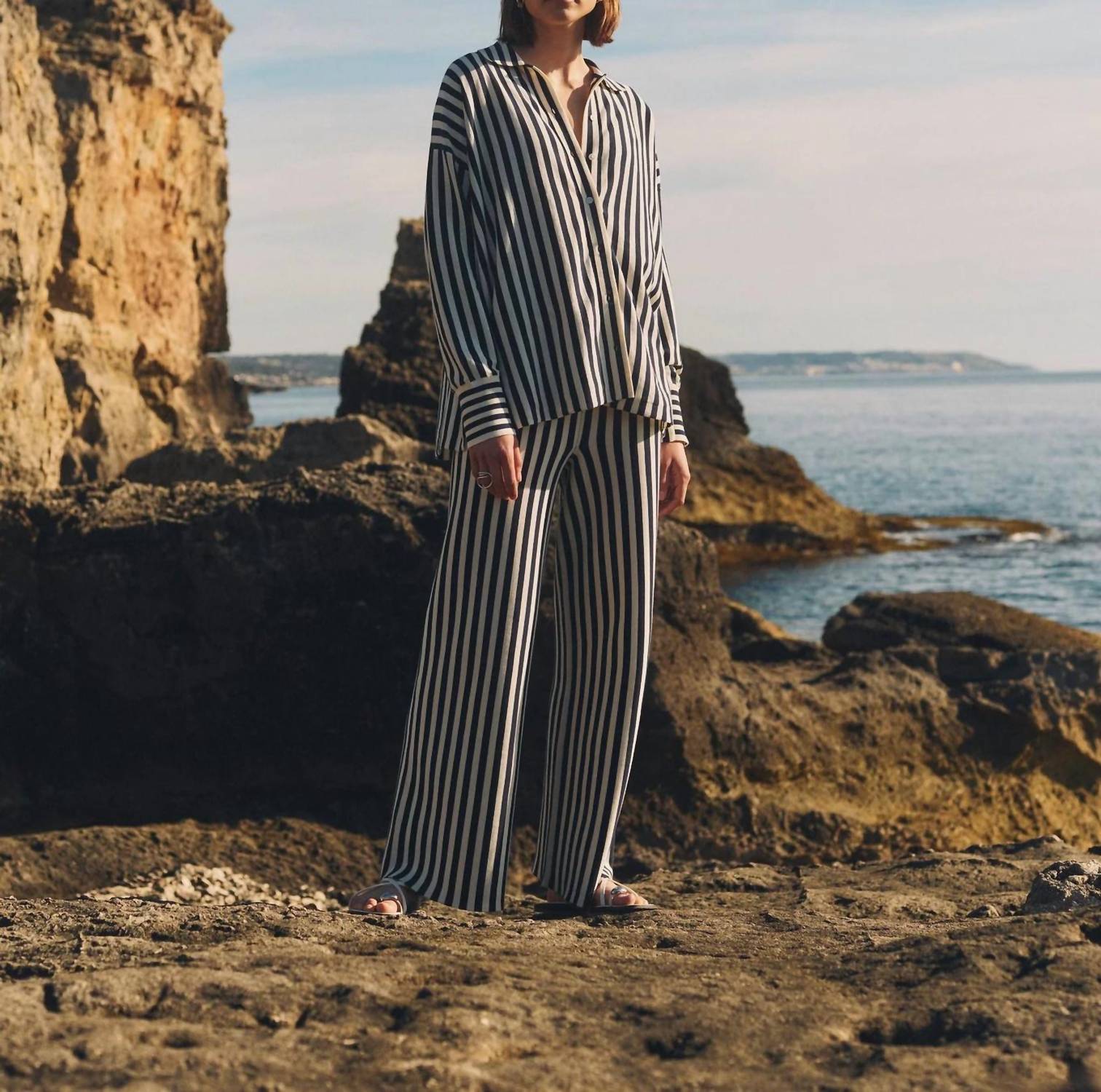White + Warren - Superfine Organic Cotton Wide Leg Pants