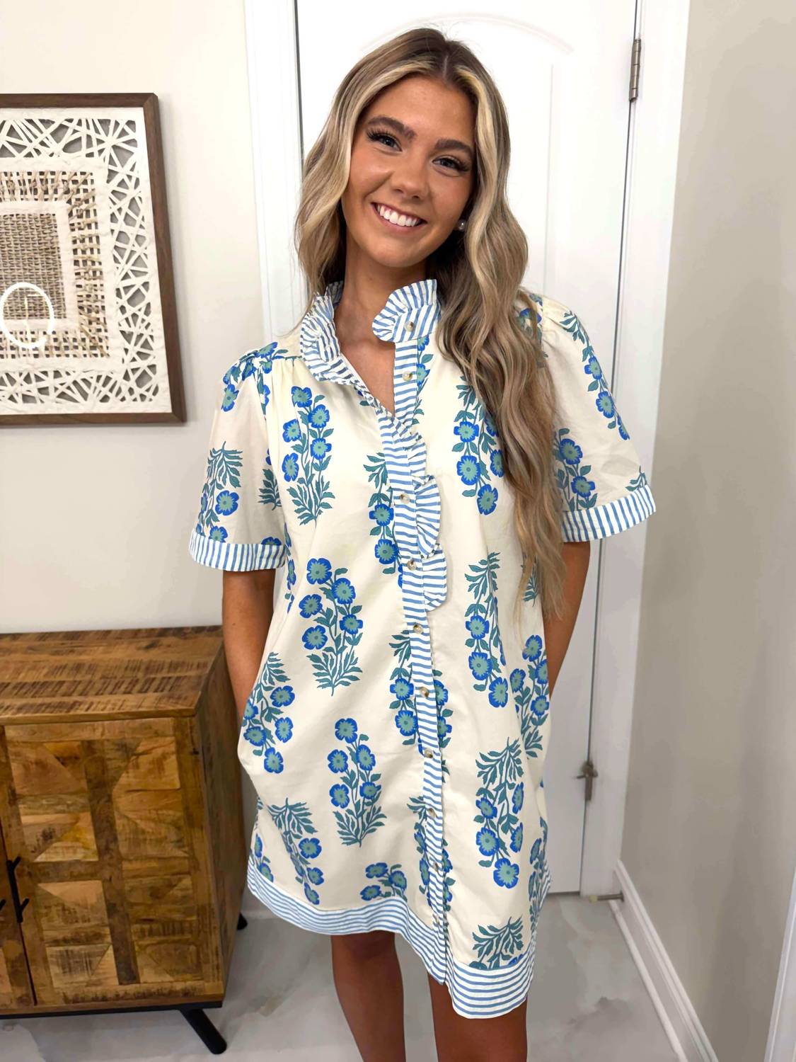 She + Sky - Kari Floral Print Dress