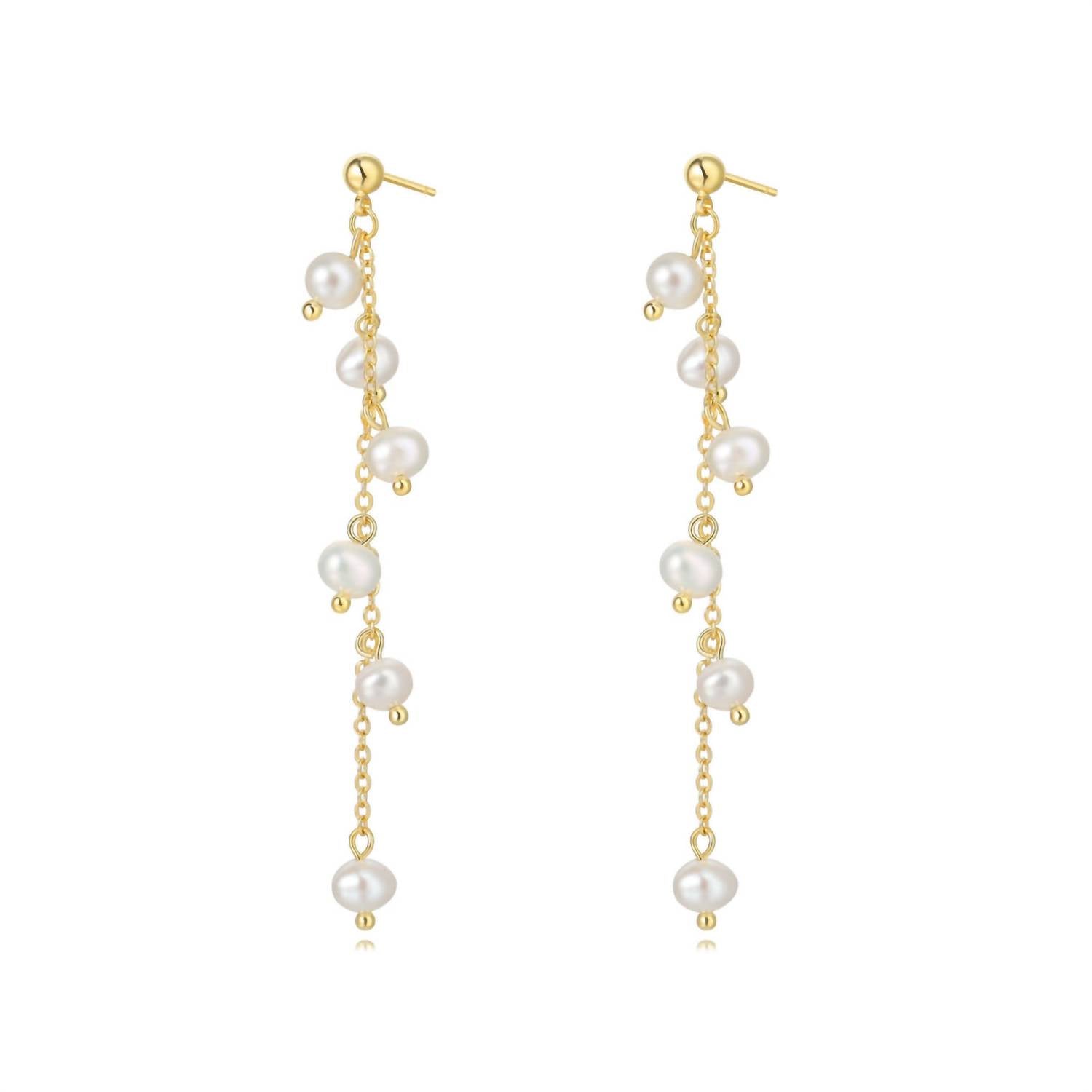 Sahira - Women's Melanie Pearl Drop Earring