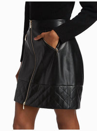 Elie Tahari - Women's Wanda Vegan Leather Mini Skirt