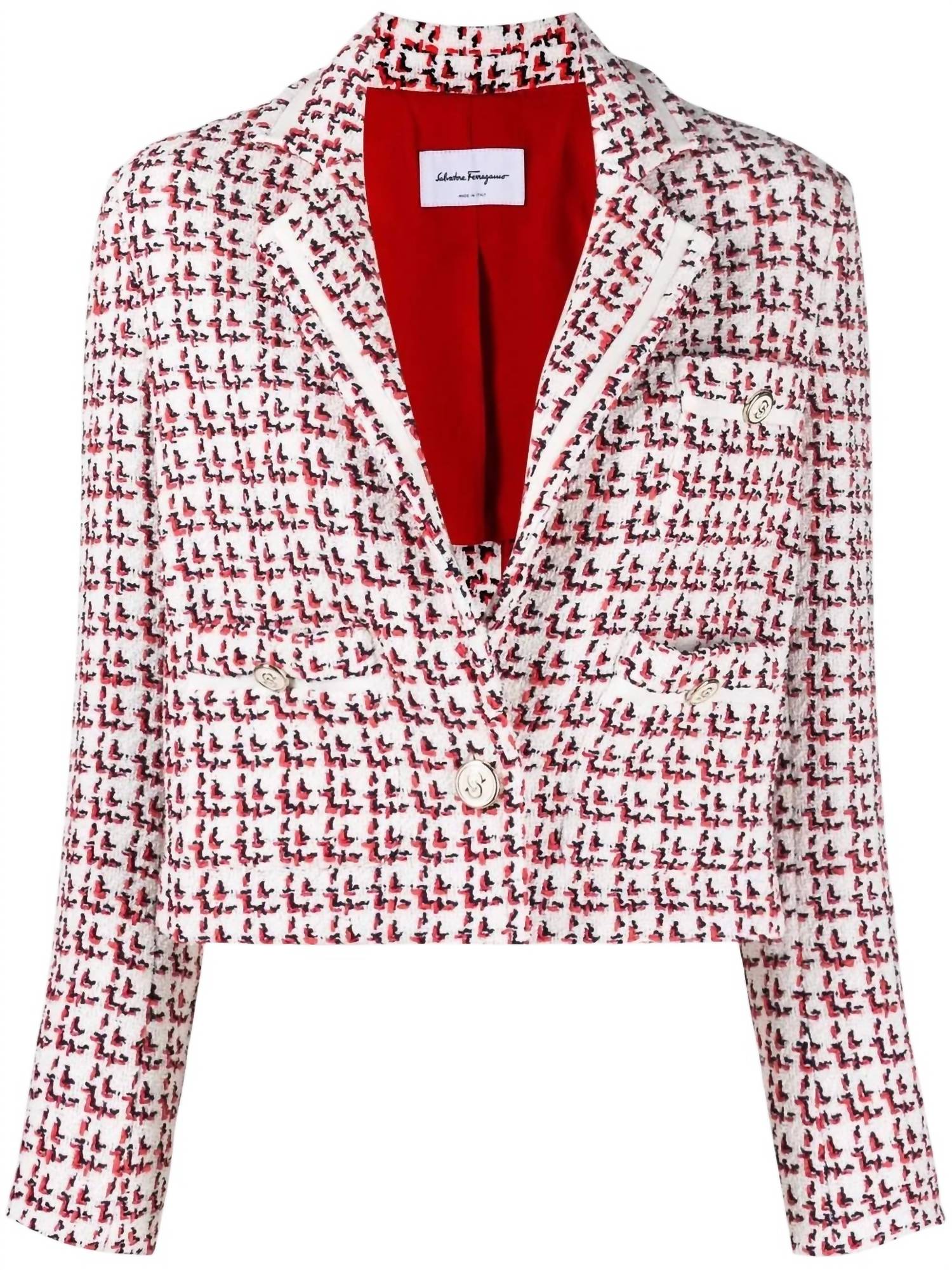Salvatore Ferragamo - Patterned Boxy Jacket