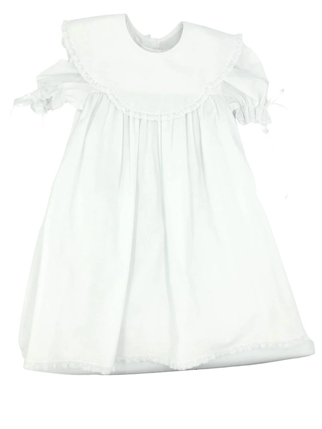 Auraluz - Baby's Lace Dress With Bib Lace Collar