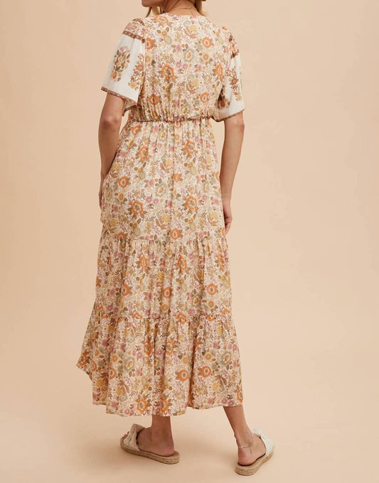 In-Loom - Border Print Midi Dress