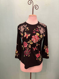 Johnny Was - Women's Maddy Contrast Seam Hem Blouse