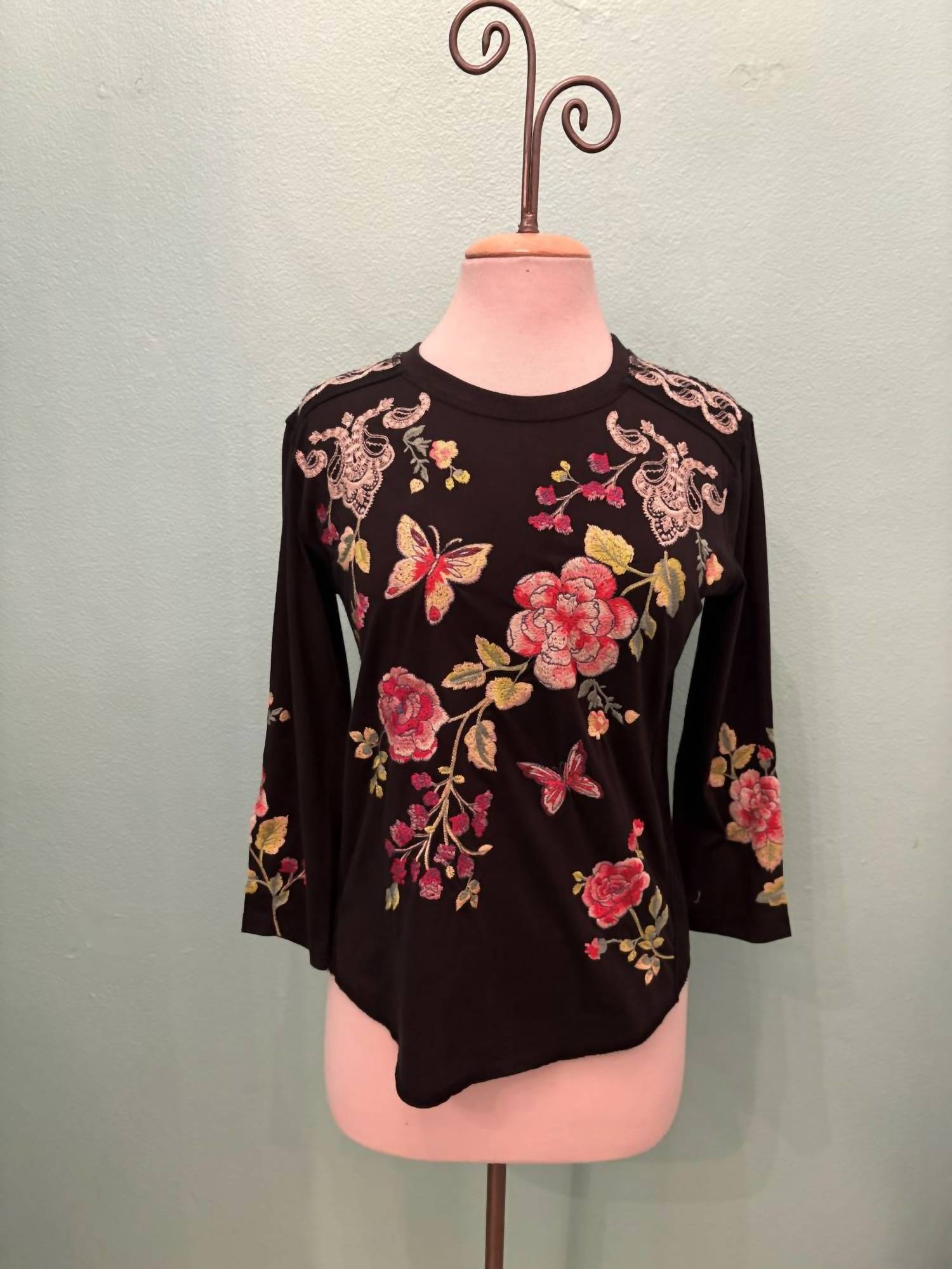 Johnny Was - Women's Maddy Contrast Seam Hem Blouse