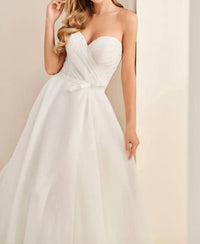 Enchanting By Mon Cheri - Organza Wedding Ball Gown With Lace-up Back