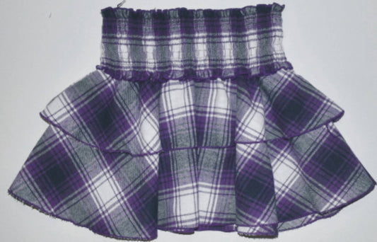 Girl's Plaid Flannel Skirt