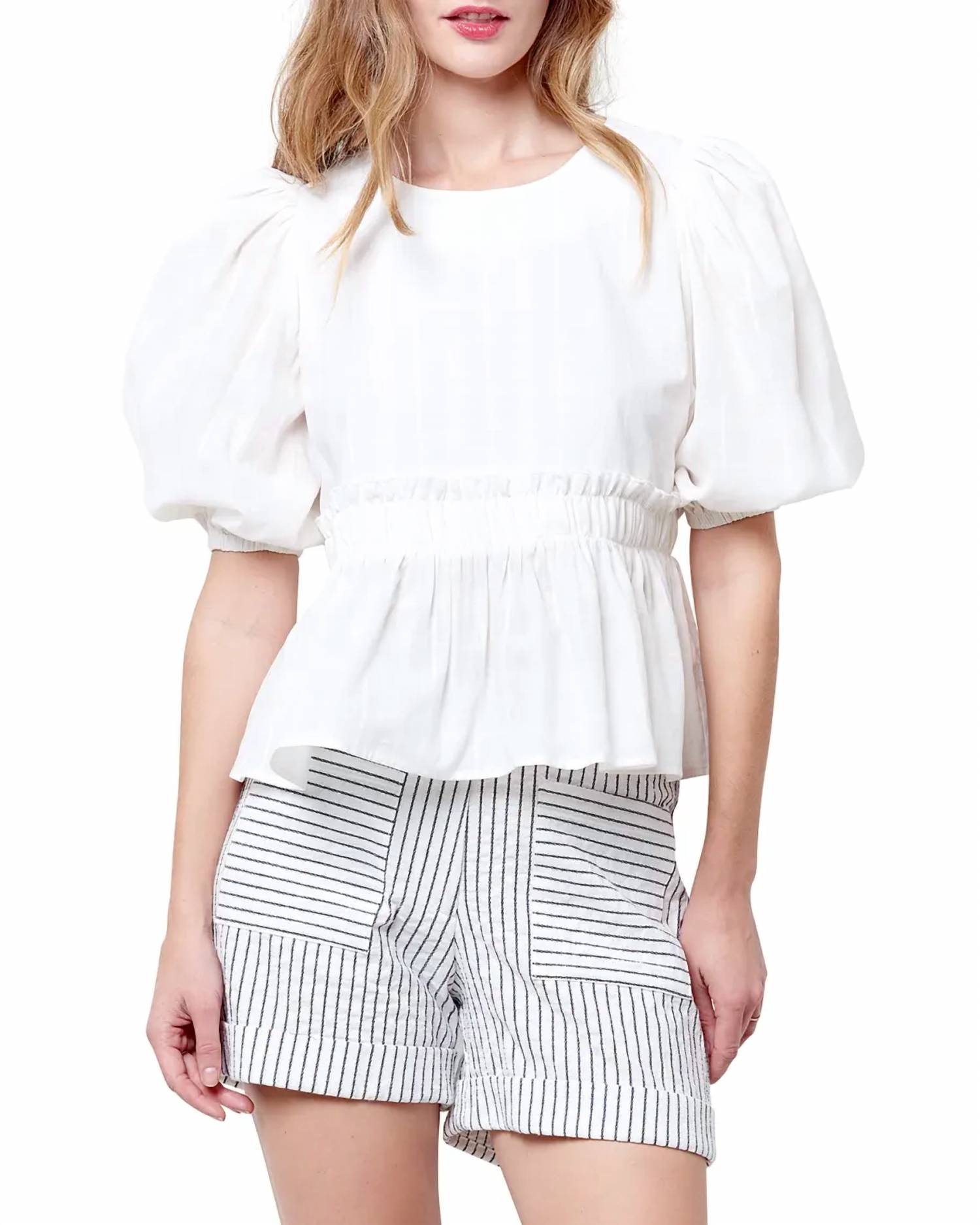 Corey Lynn Calter - PEGGY PEPLUM TOP