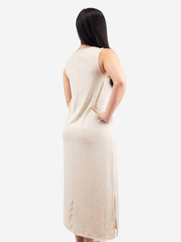 mittoshop Rib Knit Midi Dress in oatmeal - women's dress - view 4