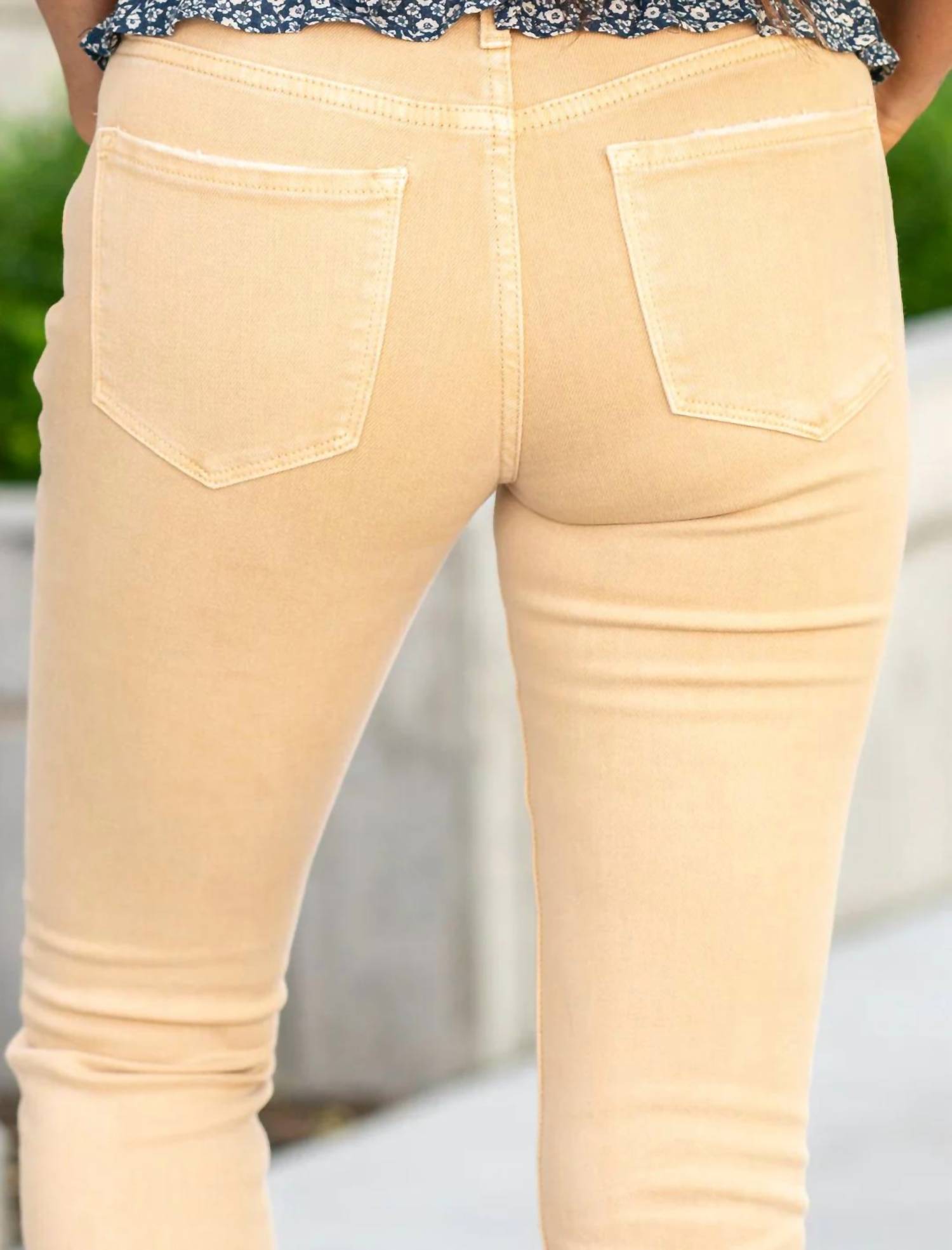 Vervet By Flying Monkey - Mid-waisted Crop Straight Leg Jeans