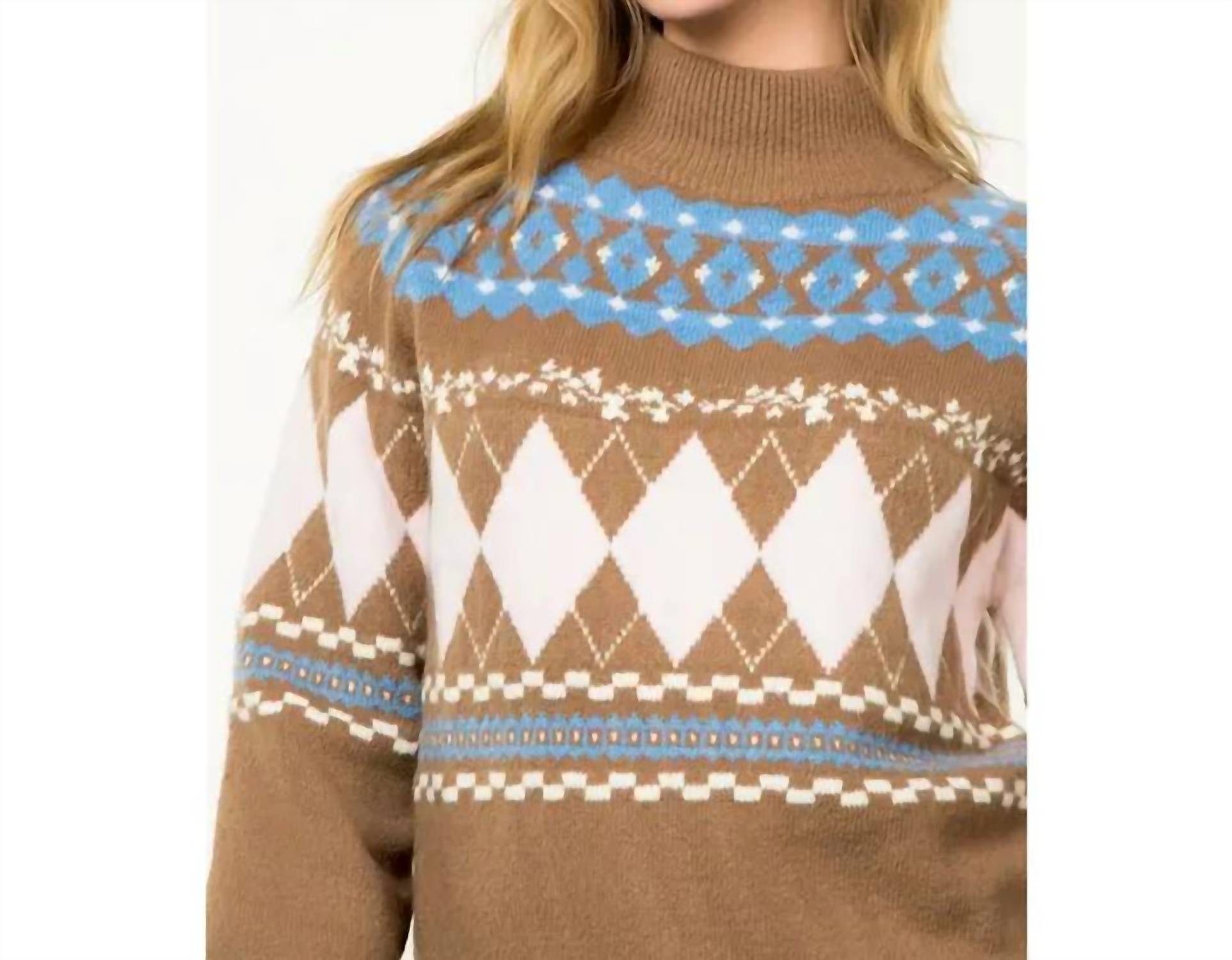 Thml - Fair Isle Argyle Sweater