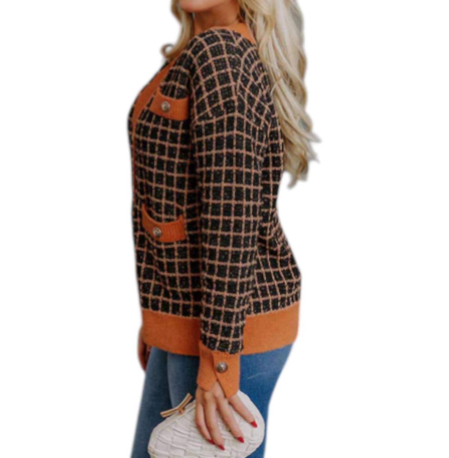 Fate - Checkered Cardigan