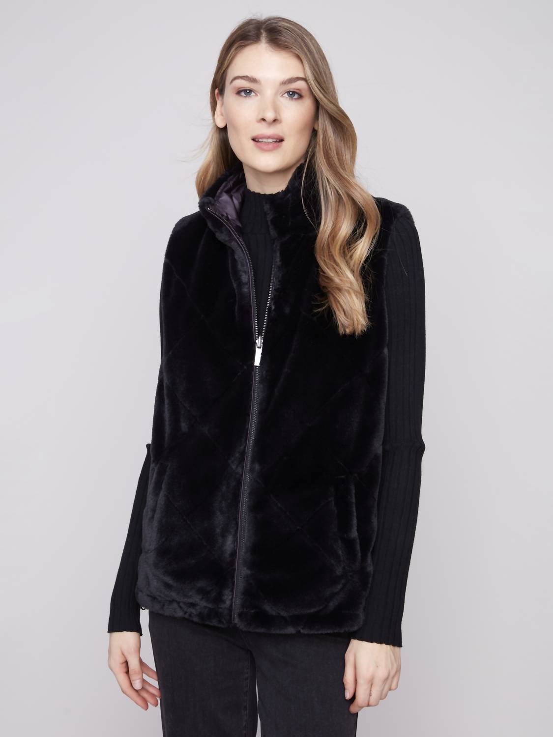 Charlie B - Reversible Faux Fur Vest