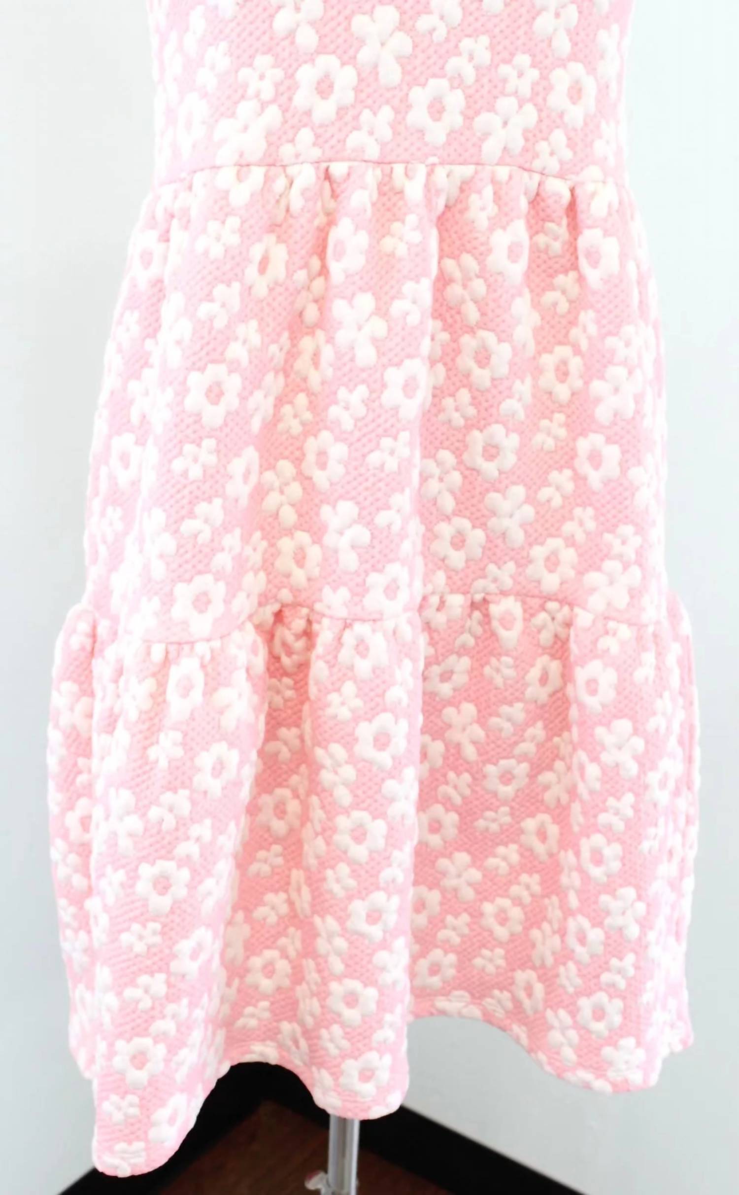 Tyler Boe - Textured Tiered Dress With Daisies