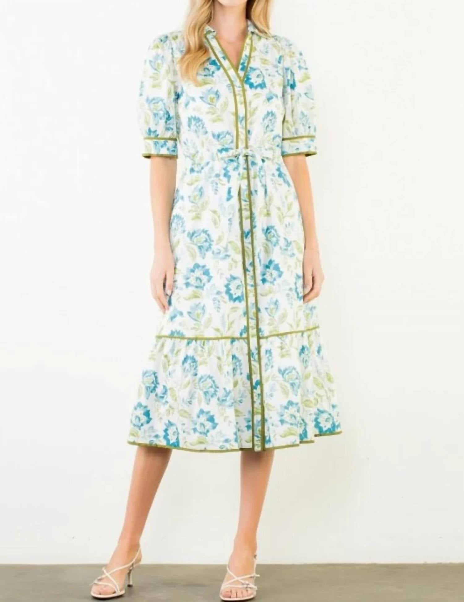 Thml - Short Sleeve Floral Print Dress
