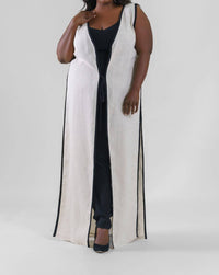 Adriana Contreras - Marena Sleeveless Open Front Kimono - Plus