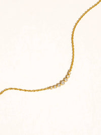 Flanerie By Maiq - Women's Crystal Station Chain Necklace