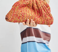 Maria La Rosa - Women's Melange Game Crochet Clutch Bag