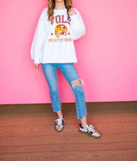 Queen Of Sparkles - Licensed Ut Vols Baseball Helmet Sweatshirt