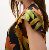Joseph Ribkoff - Satin Tropical Print Top