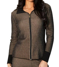 Two Tone Ribbed Cardigan