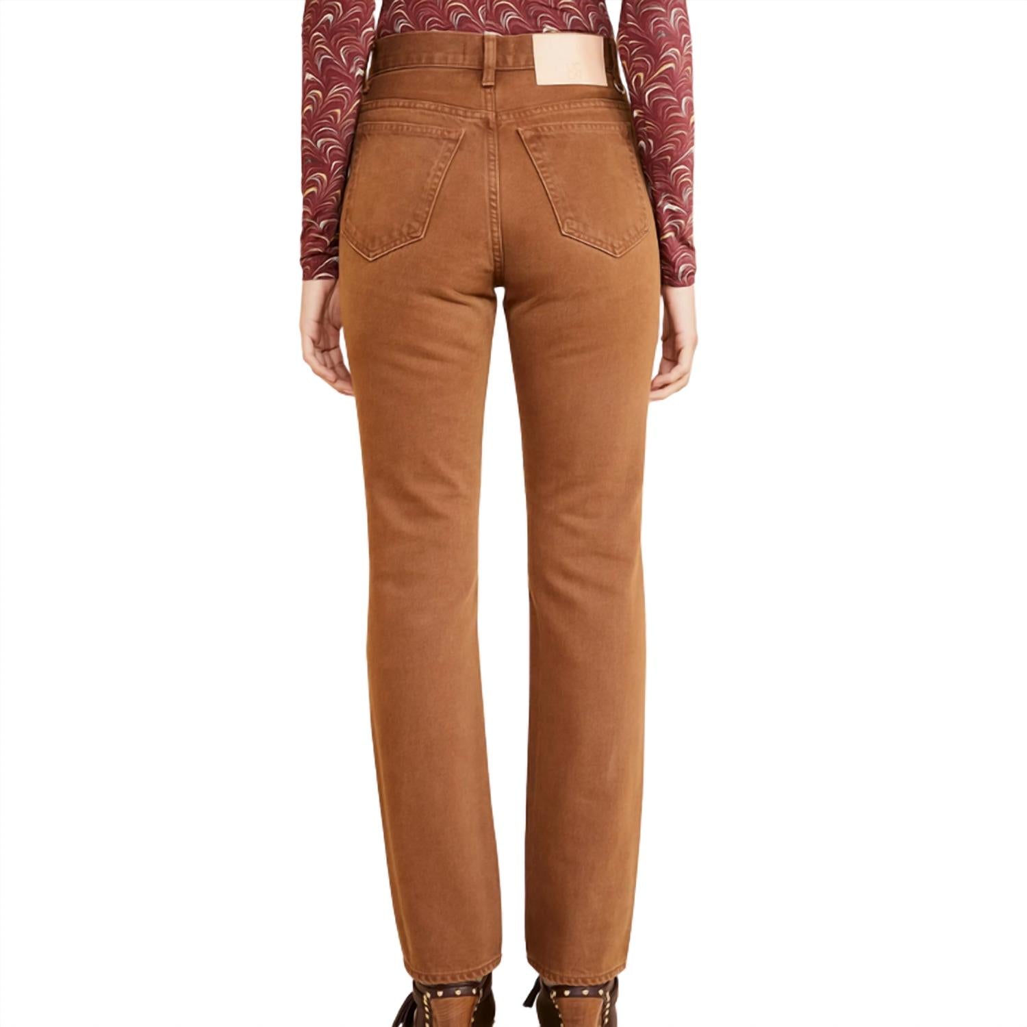 Ulla Johnson Women's The Agnes Jean in umber wash - women's jeans - alternate view
