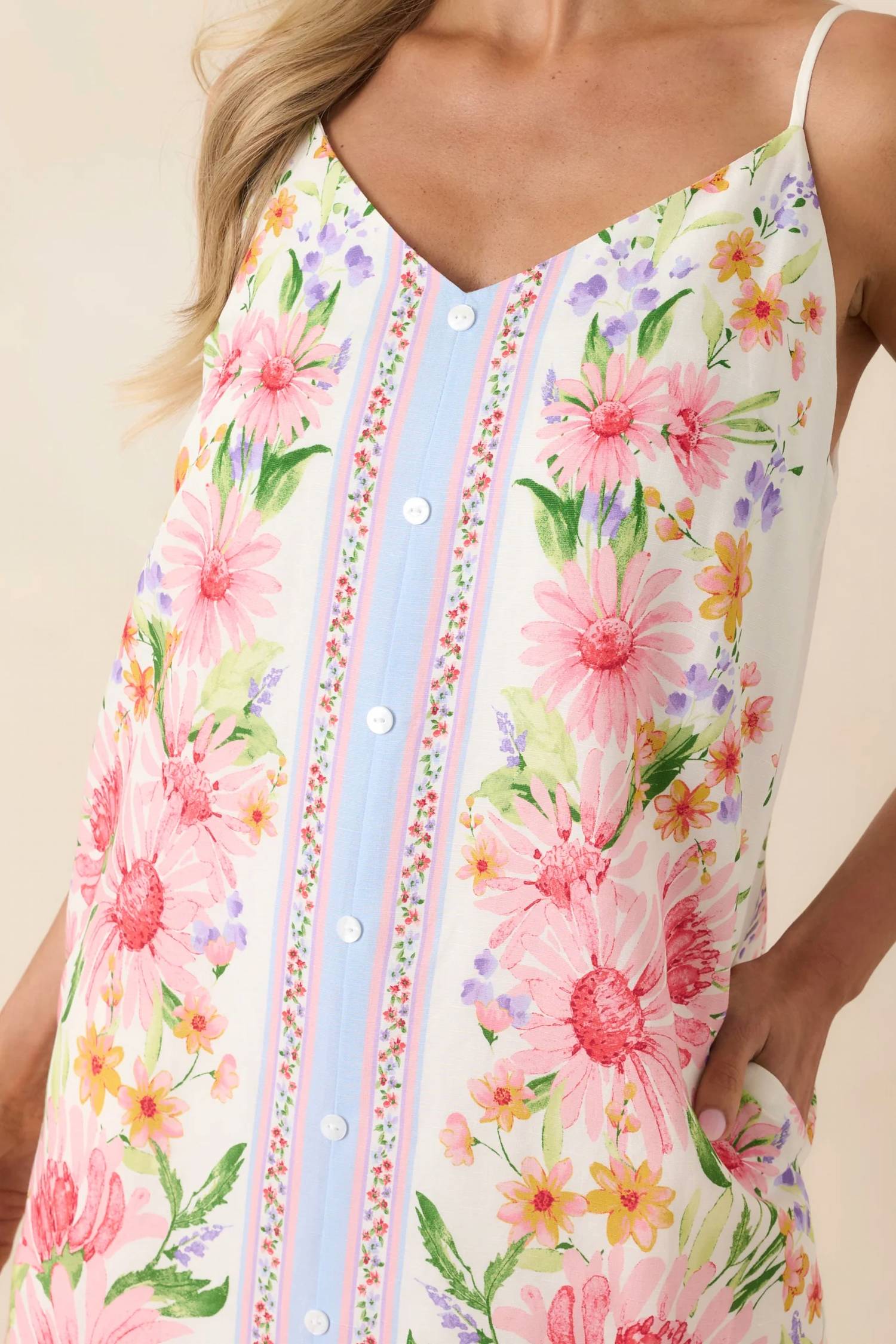 Skies Are Blue - Picnic Date Mini Dress