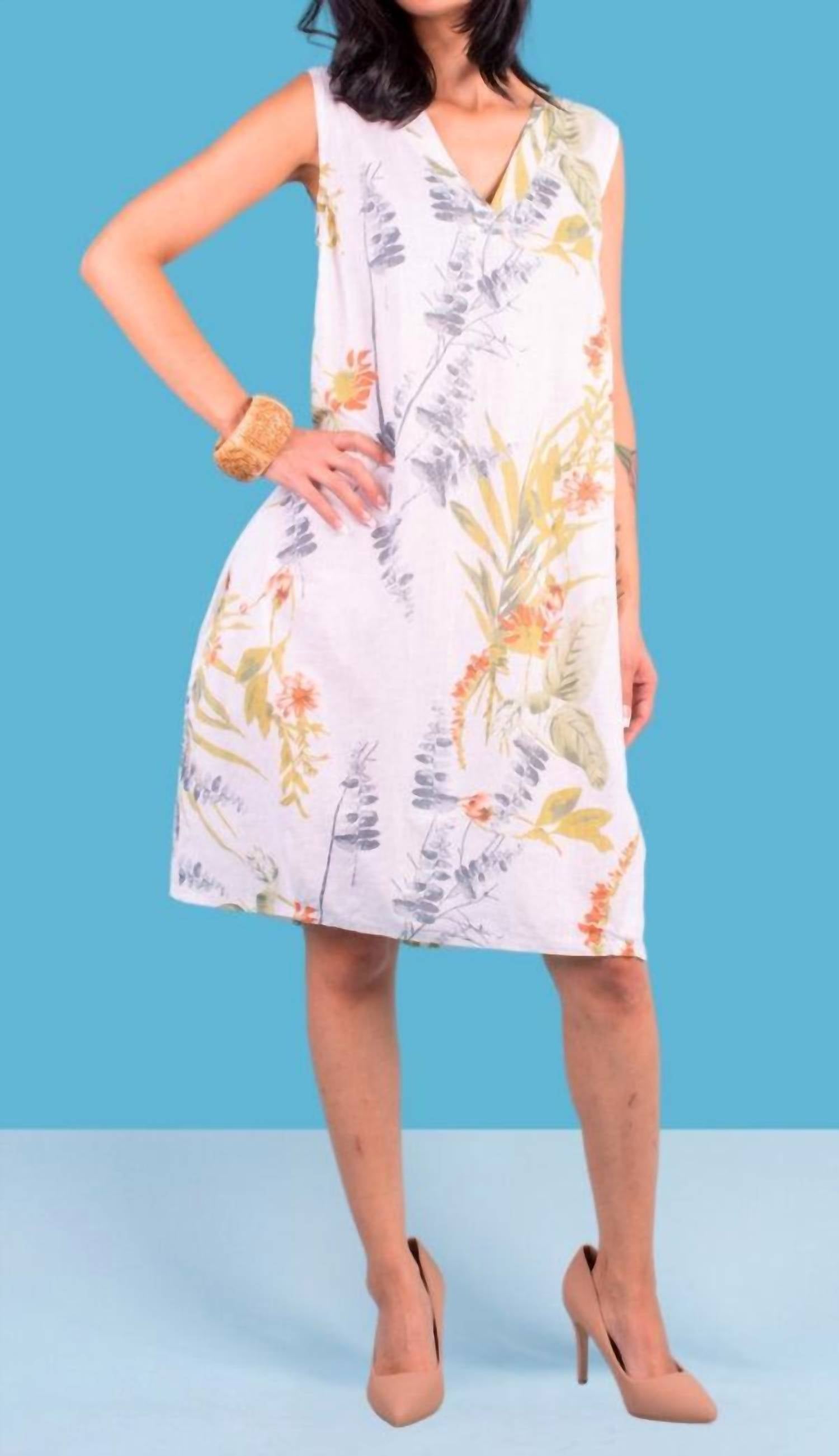 Gigi Moda - Ninfa Linen Mini Dress
