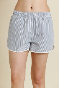 Aureum Thank You Boxer Short in navy - women's shorts