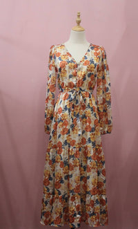 GREYLIN Elinda Maxi Dress in mustard - women's dress
