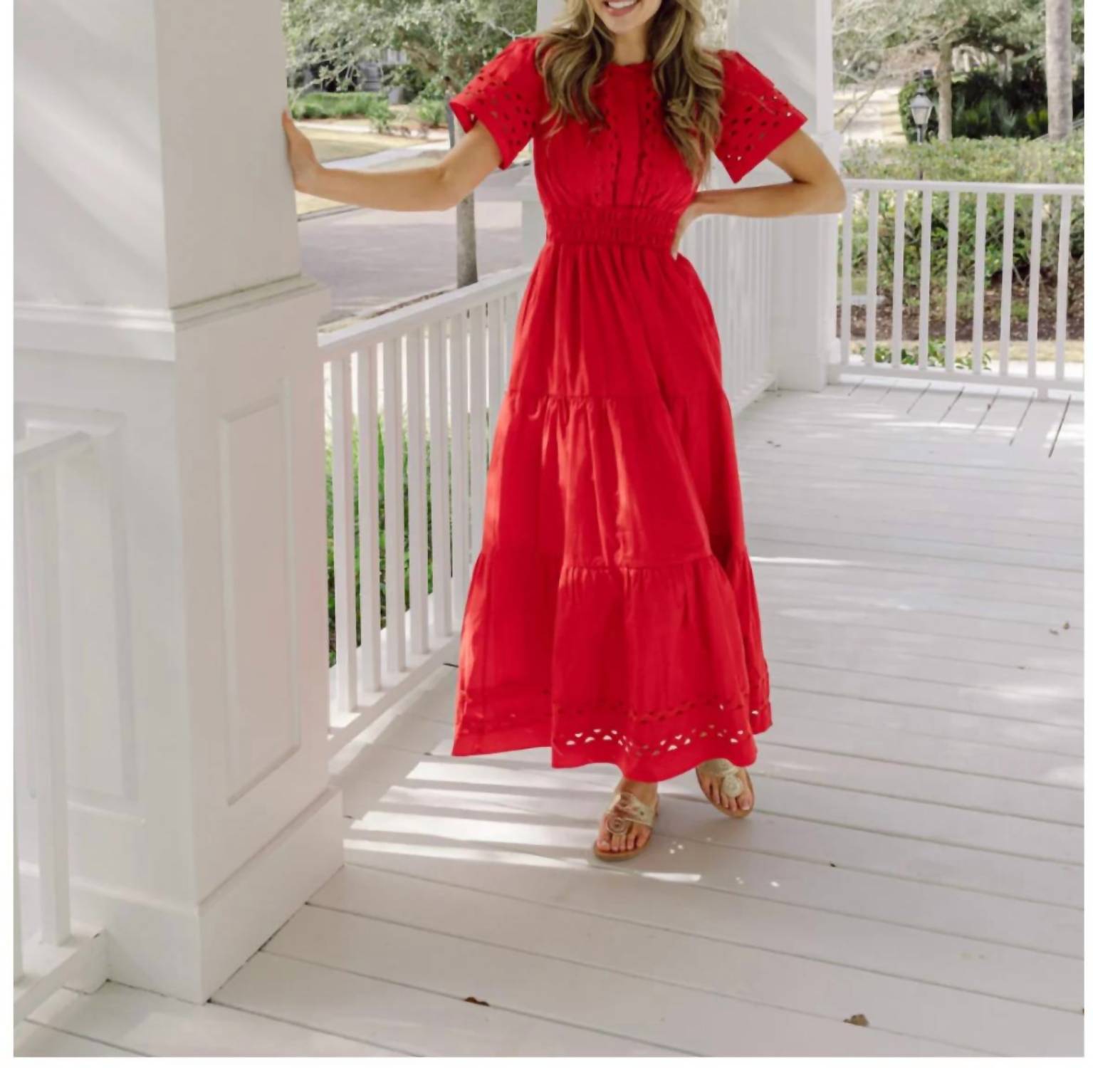 Sail To Sable - Short Sleeve Maxi Dress