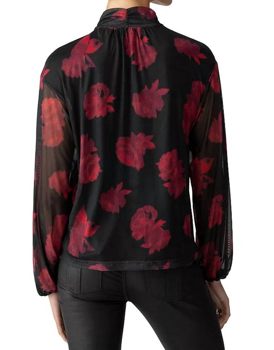 Sanctuary - Floral Print Mesh Top