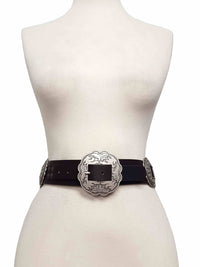 Axesoria West - Women's Fully Packed Concho Wide Western Belt