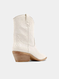 Shu Shop - Women's Zouzou Faux Snakeskin Leather Booties