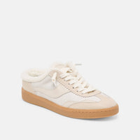 Dolce Vita Women's Notice Slide Plush Sneakers in off white - women's sneaker