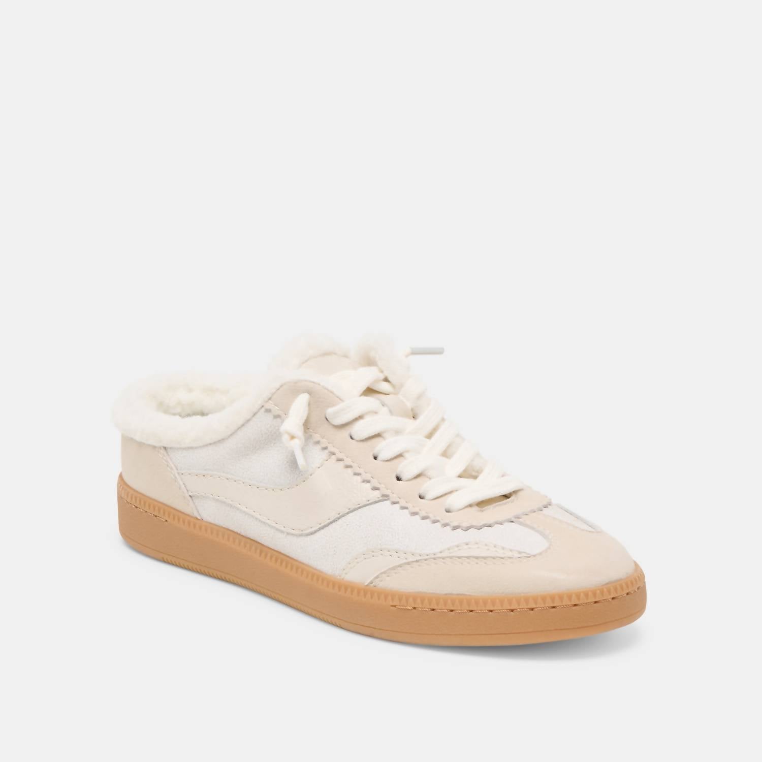 Dolce Vita Women's Notice Slide Plush Sneakers in off white - women's sneaker