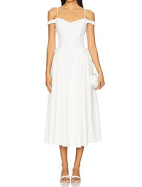 ASTR Elvinia Midi Dress in white - women's dress