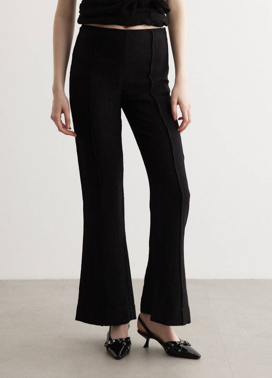 Ganni - Viscose Stretch Crepe Flared Pants