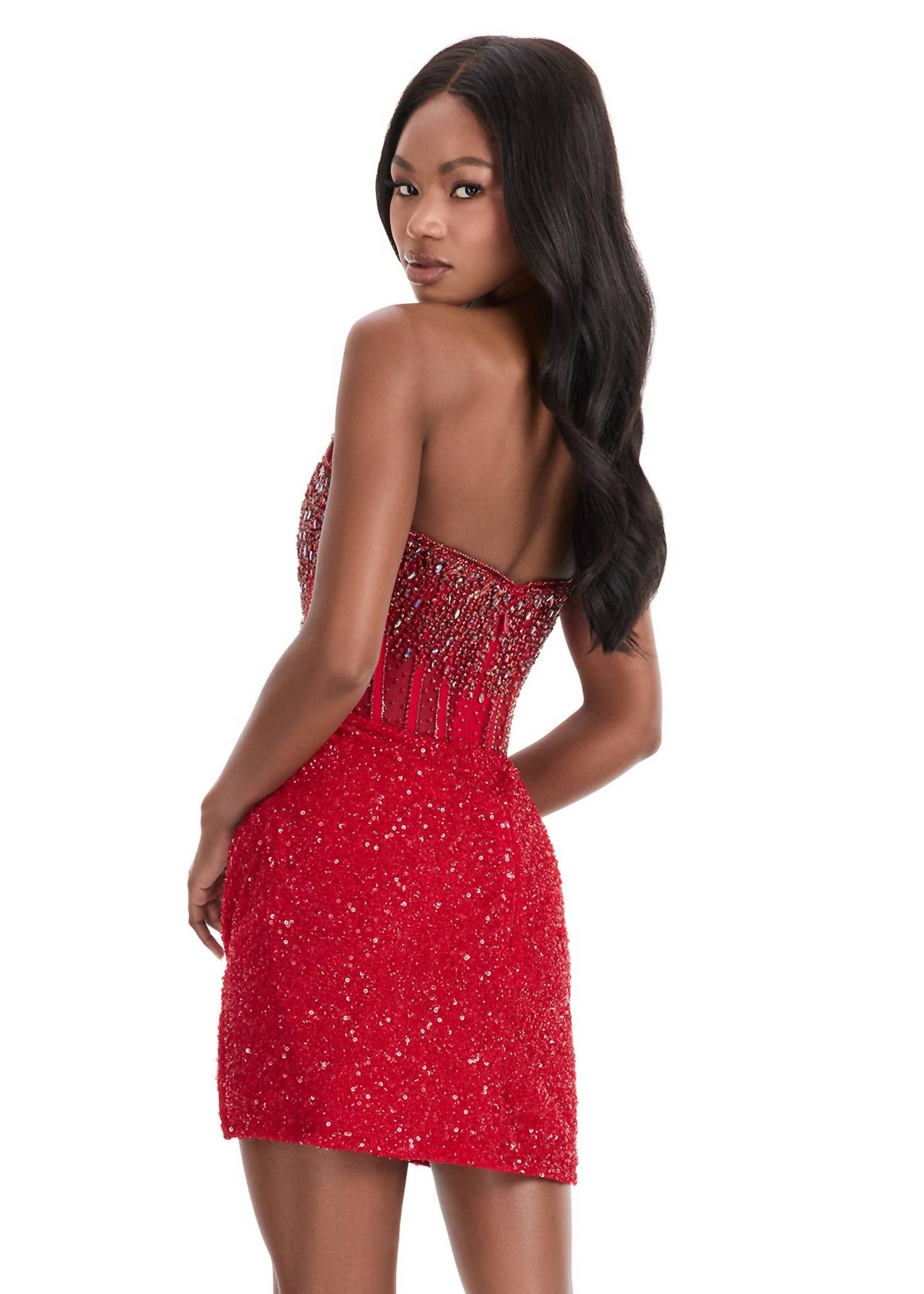 Ashleylauren - Strapless Cocktail Dress
