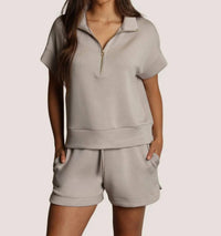 Dylan - Short Sleeve Half Zip Shirt